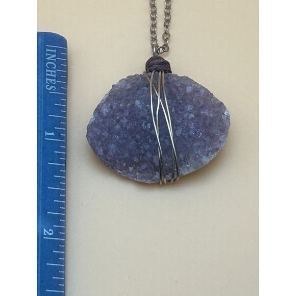 Amethyst Necklace - 20" chain - Picture 2 of 4